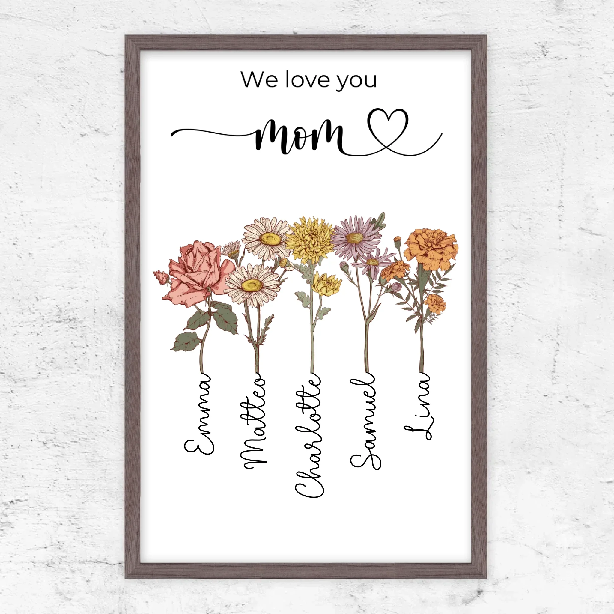 Personalized Poster "Flowers For Mom - We love you" - Image 8