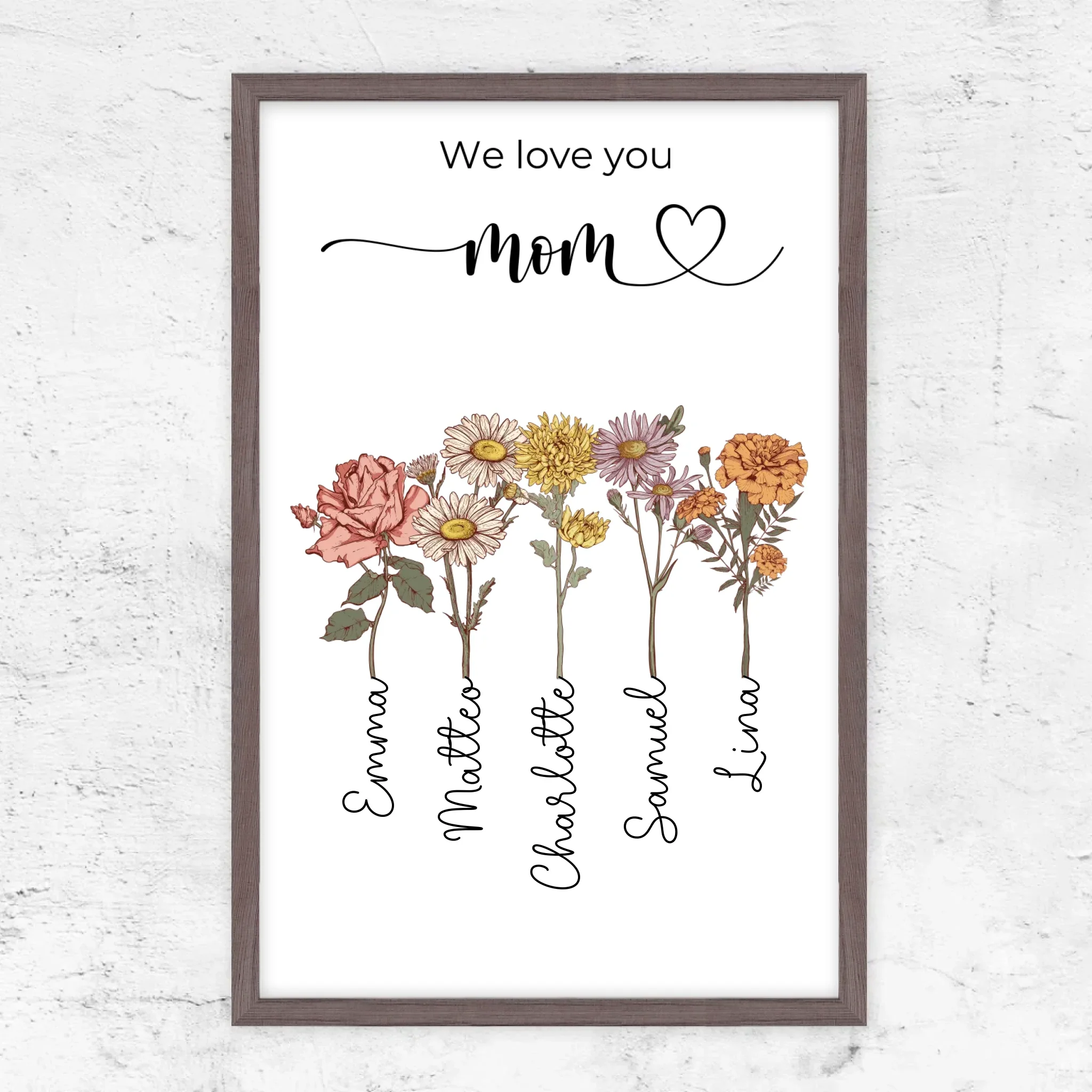 Personalized Poster "Flowers For Mom - We love you" - Image 9