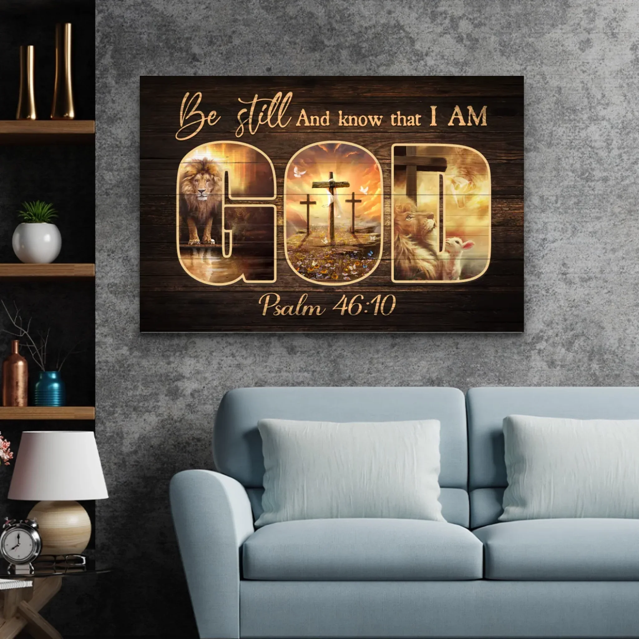 Premium Canvas "Be still and know that I am God" - Image 4