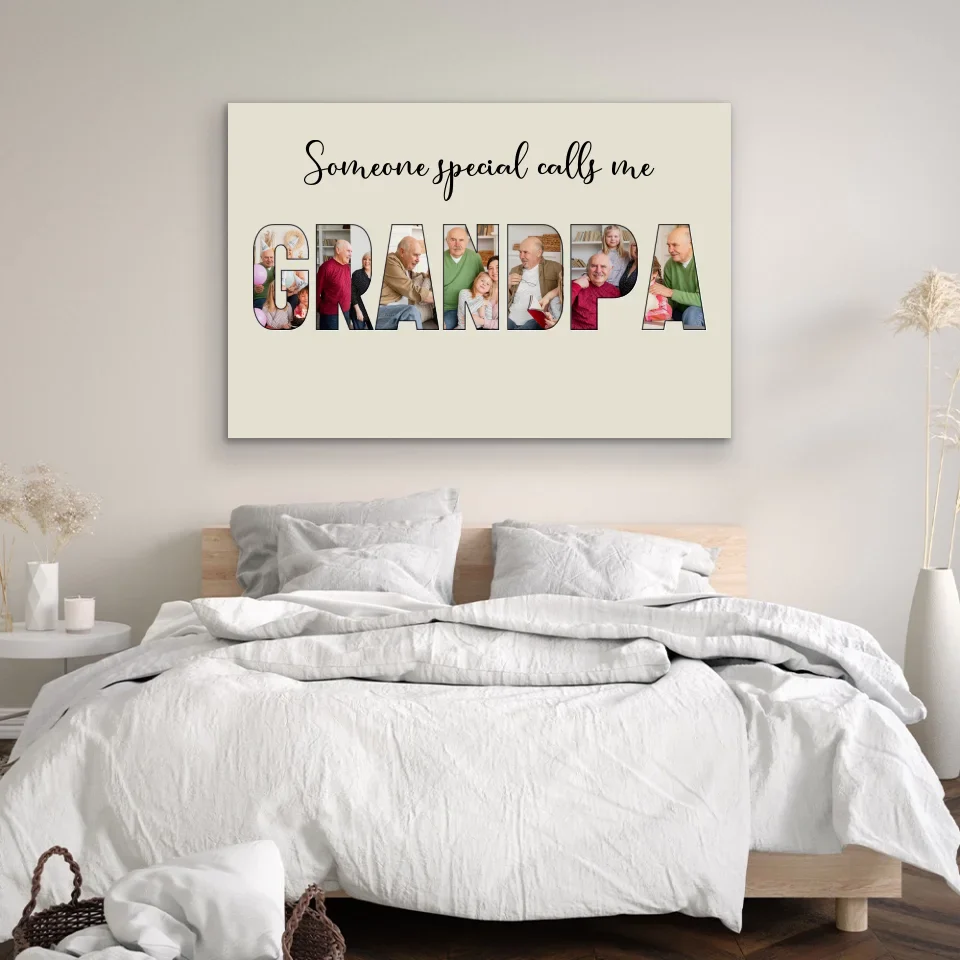 Personalized Canvas "Someone Special Calls Me Grandpa" - Image 2