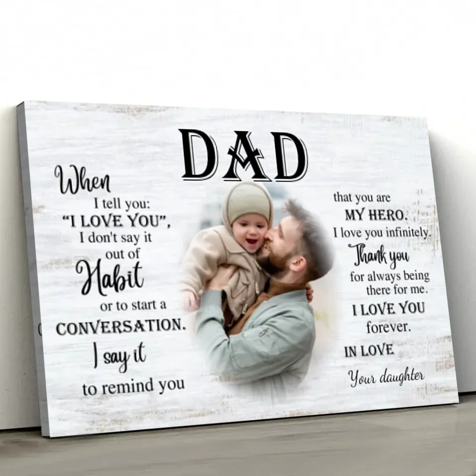 Personalized Canvas "To Dad" - Image 2