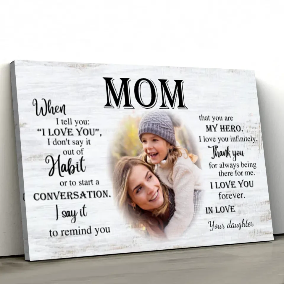 Personalized Canvas "To Mom" - Image 2