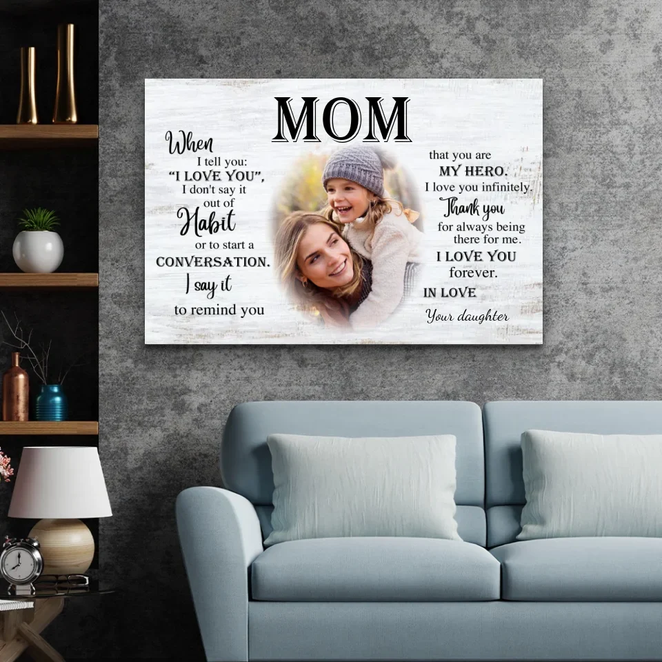 Personalized Canvas "To Mom" - Image 4