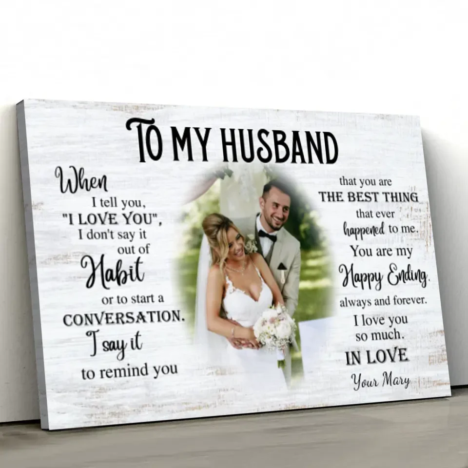 Personalized Canvas "To my husband" - Image 2