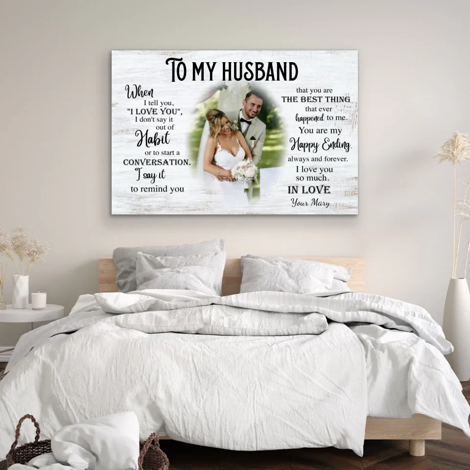 Personalized Canvas "To my husband" - Image 3