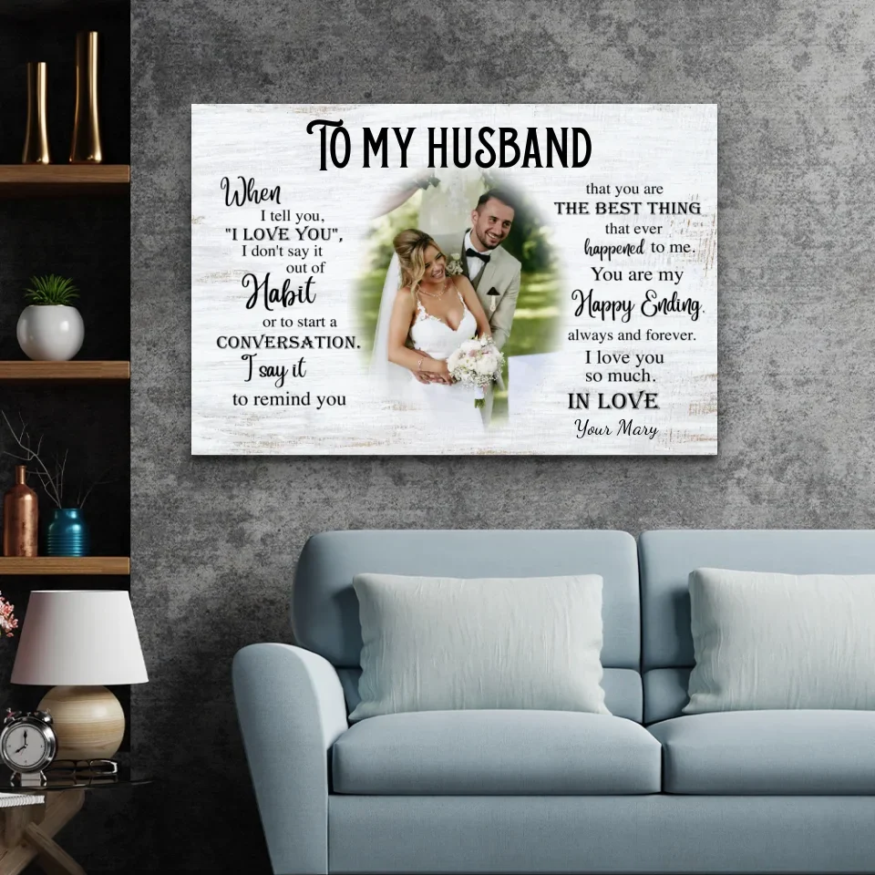 Personalized Canvas "To my husband" - Image 4