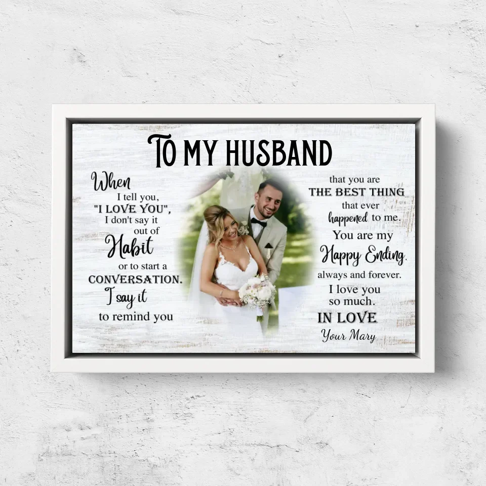 Personalized Canvas "To my husband" - Image 7