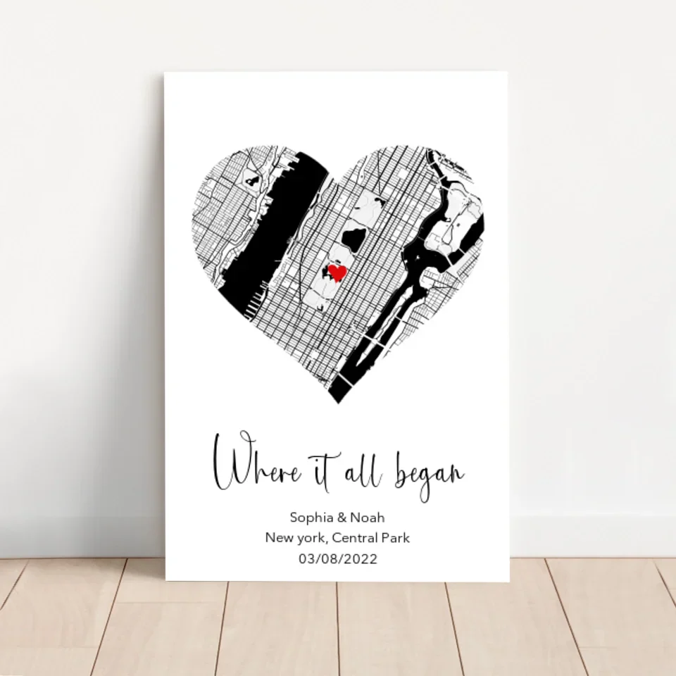 Personalized Canvas "Where it all began"