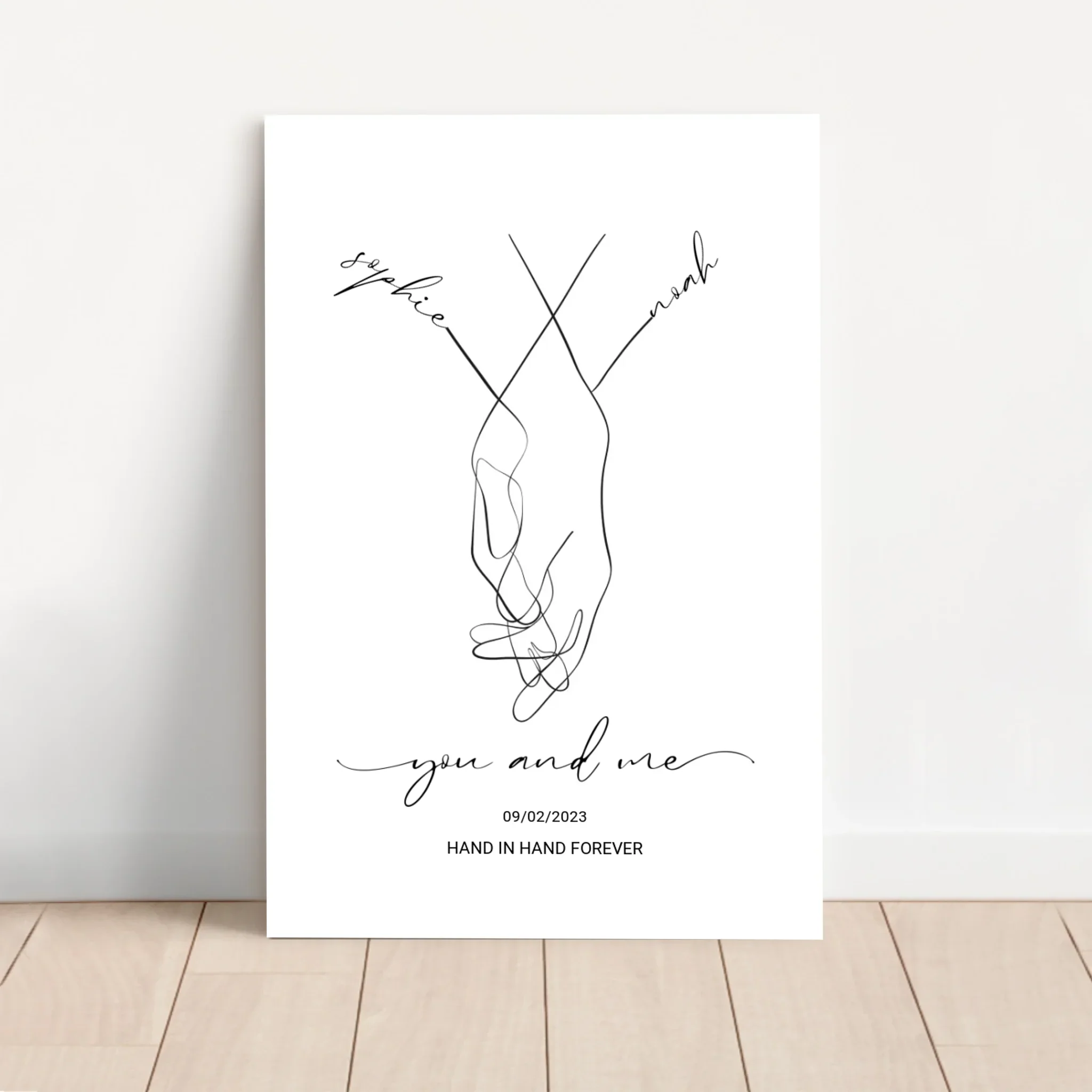 Personalized Canvas "You and me"